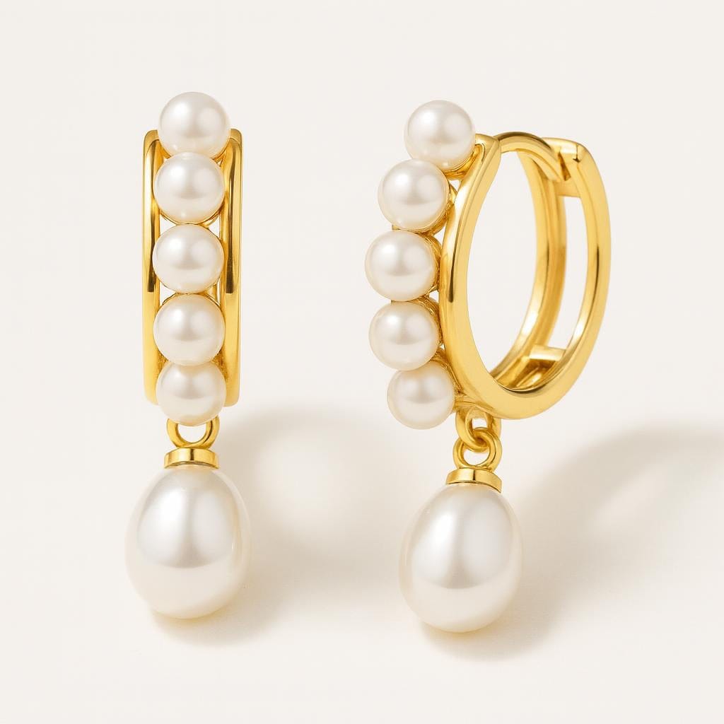 Boucle d oreille avec perle