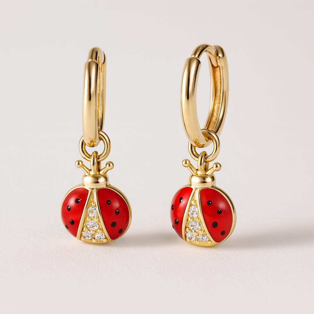 Boucle d oreille coccinelle