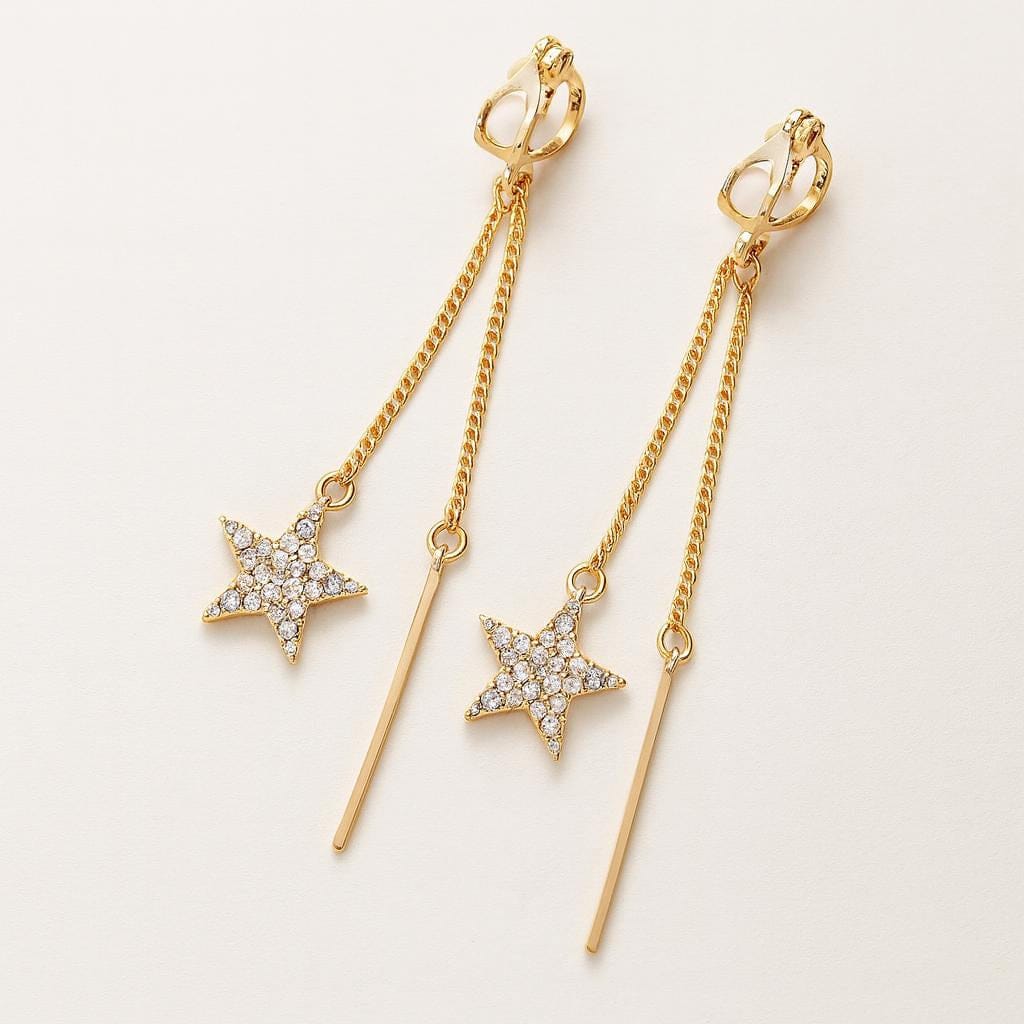 Boucle doreille a clips femme