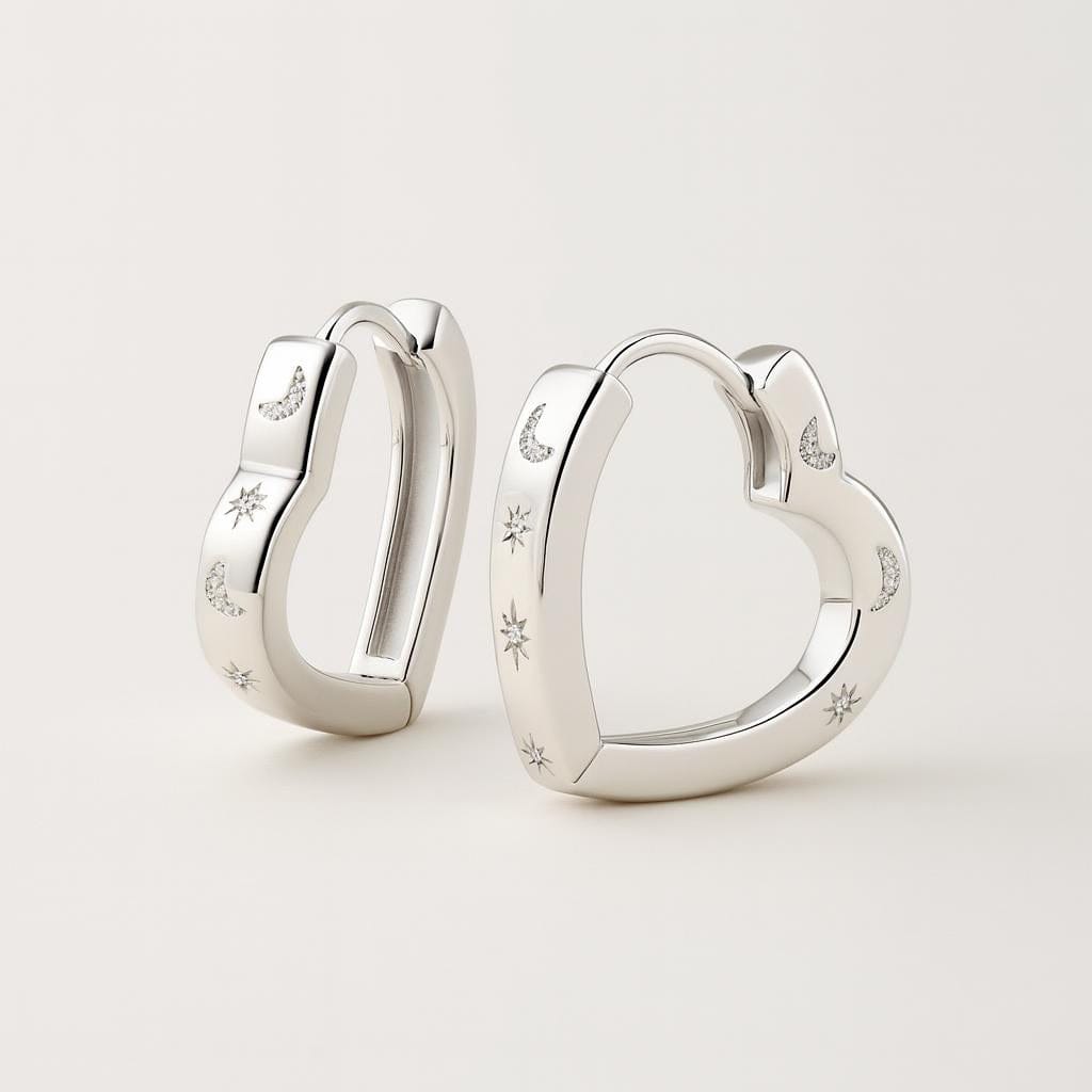 Boucle doreille creole coeur