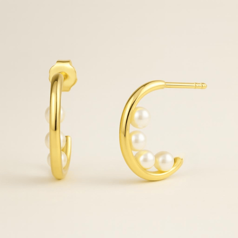 Boucle doreille demi creole