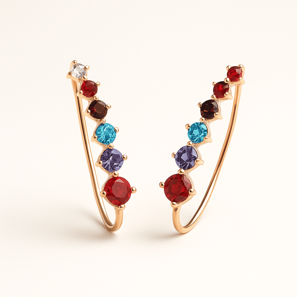 Boucle doreille femme grimpante