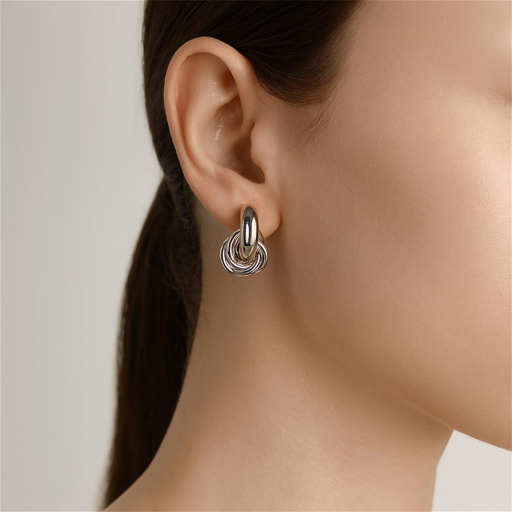 Boucle doreille noeud