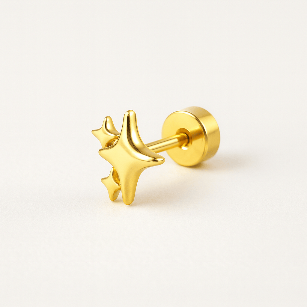 Boucle doreille pluie detoile