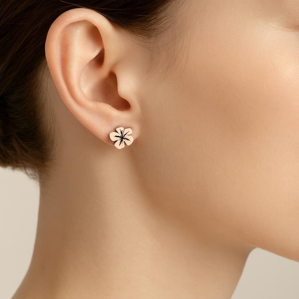 petites Boucles doreilles fleurs