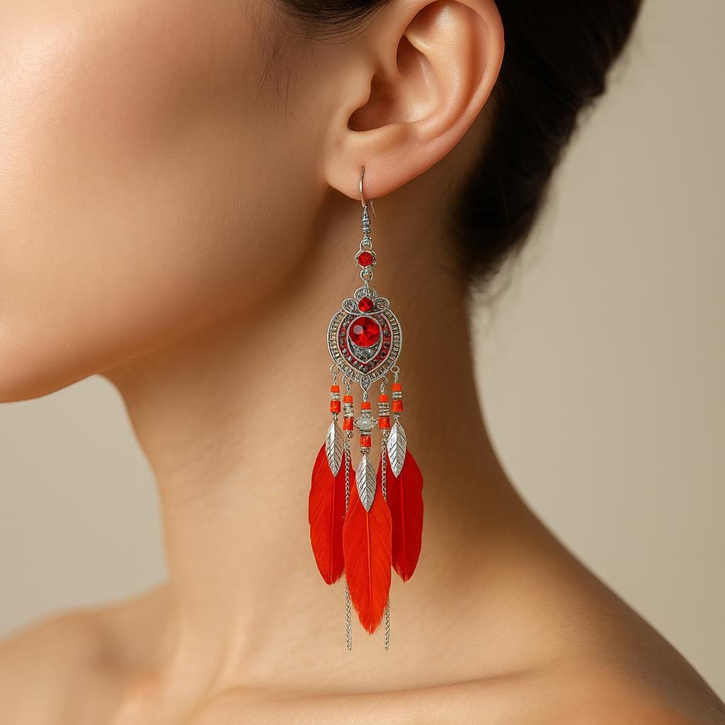  Boucle d oreille boheme