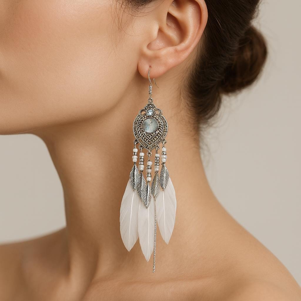  Boucle d oreille boheme