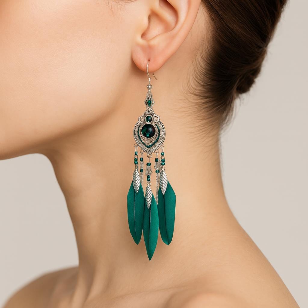  Boucle d oreille boheme