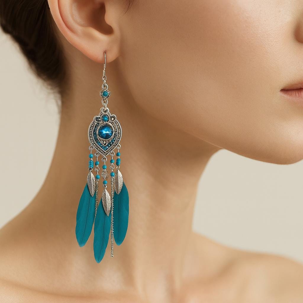  Boucle d oreille boheme