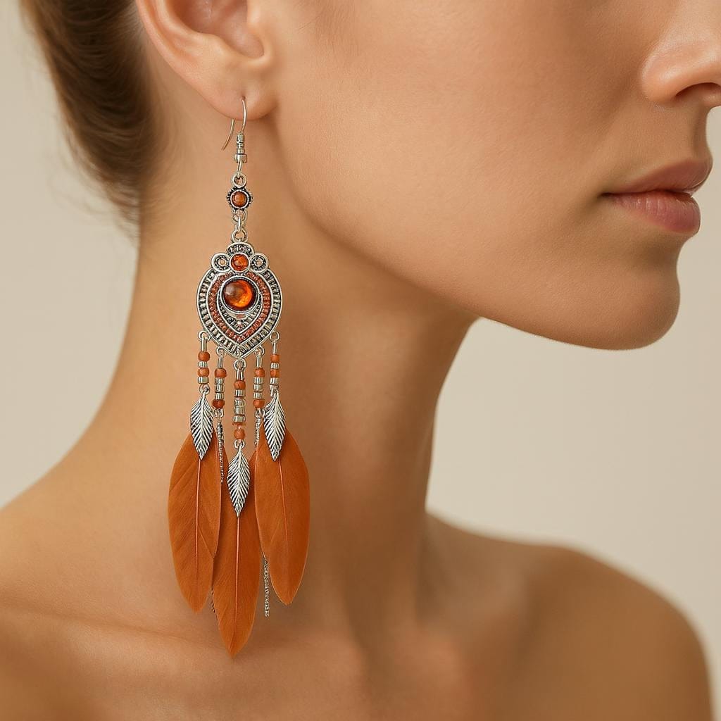  Boucle d oreille boheme