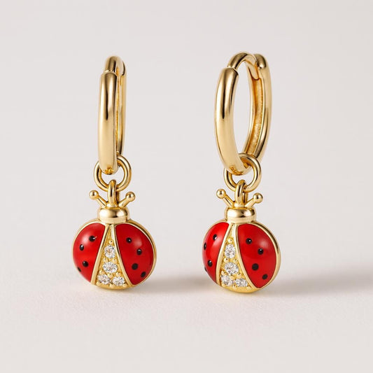  Boucle d oreille coccinelle