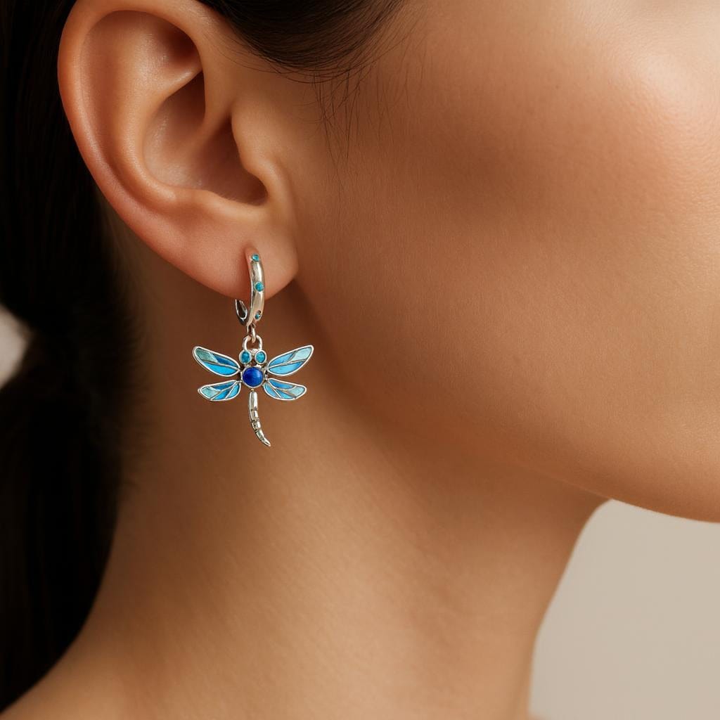  Boucle d oreille libellule