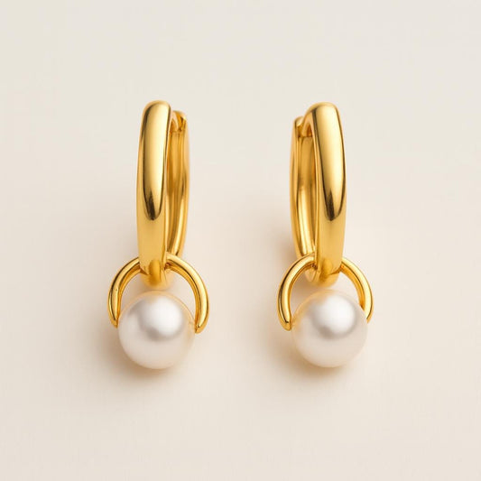  Boucle d oreille or perle