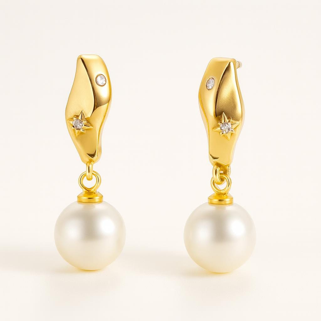  Boucle d oreille perle de culture