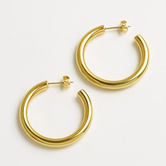  Boucle doreille acier inoxydable creole