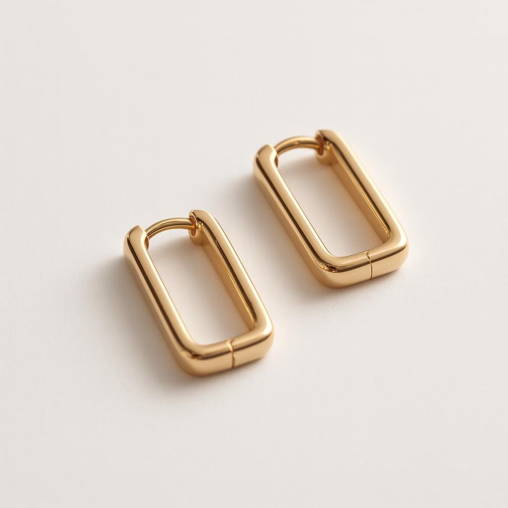  Boucle doreille creole carre