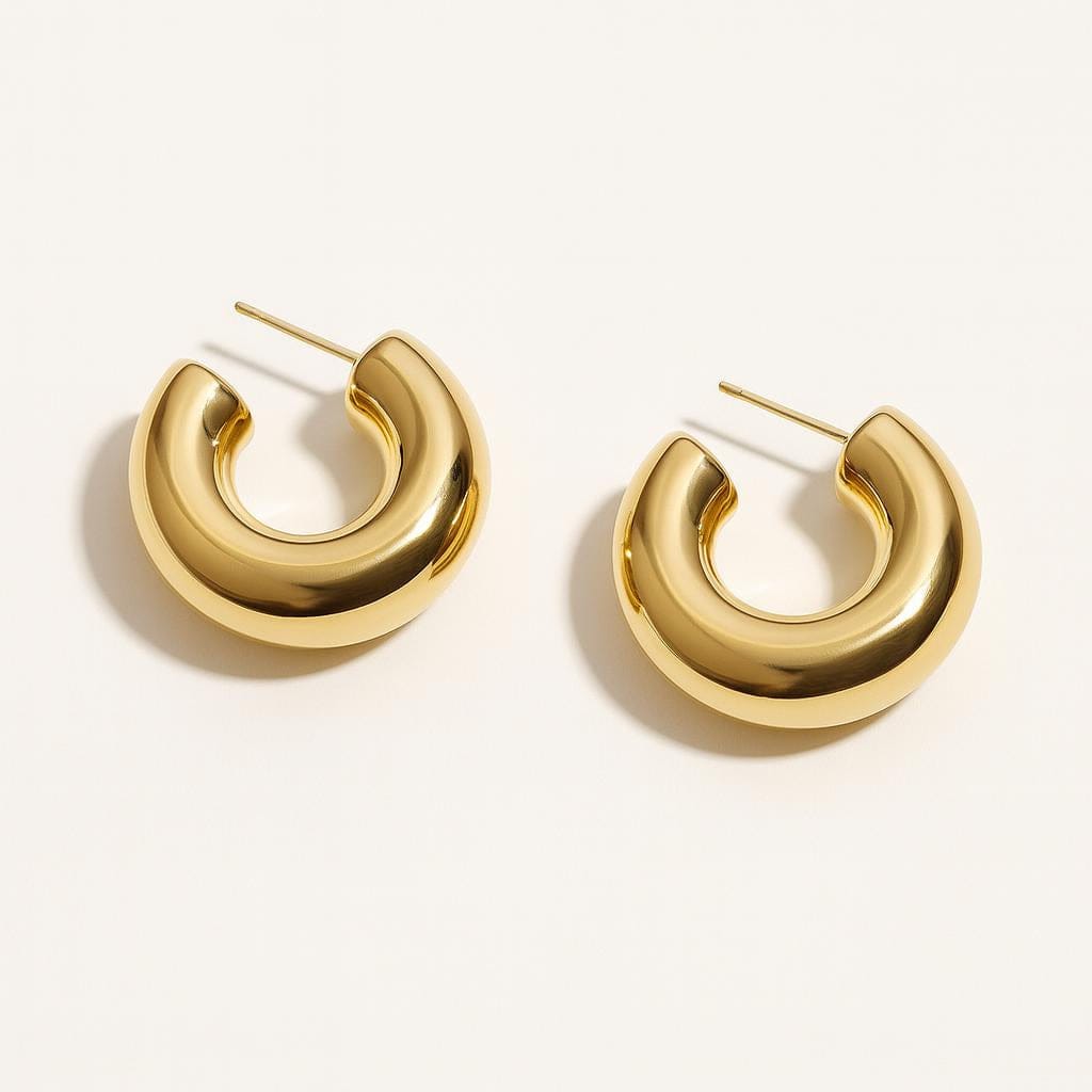  Boucle doreille creole epaisse