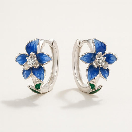  Boucle doreille fleur creole