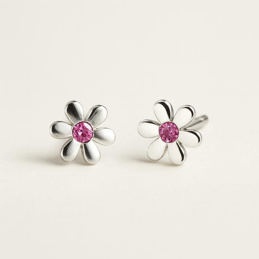  Boucle doreille fleur enfant