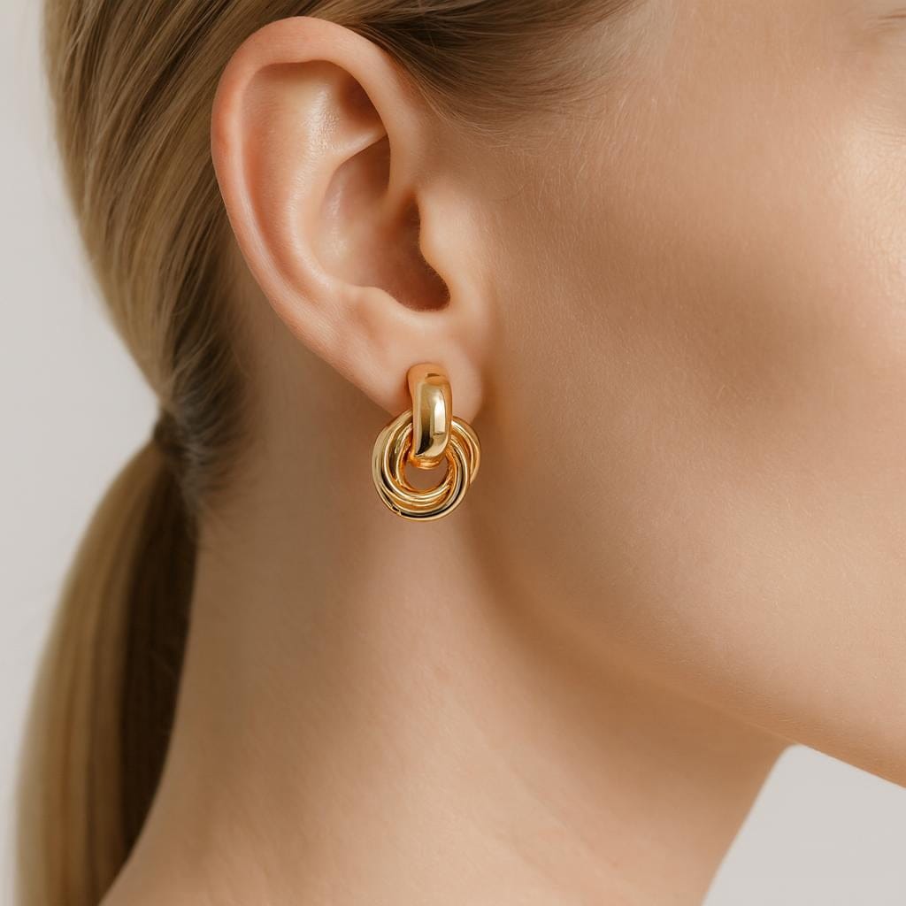  Boucle doreille noeud