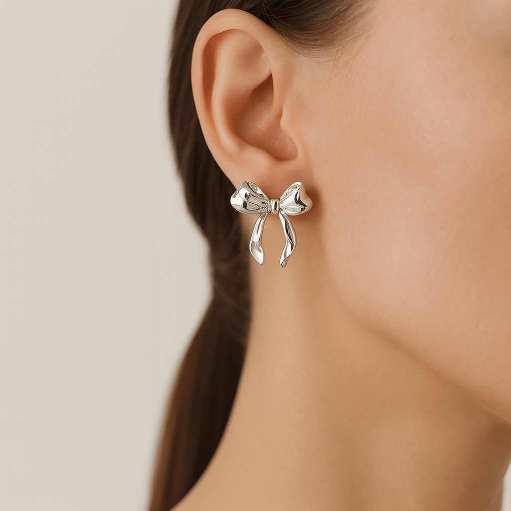  Boucle doreille noeud or