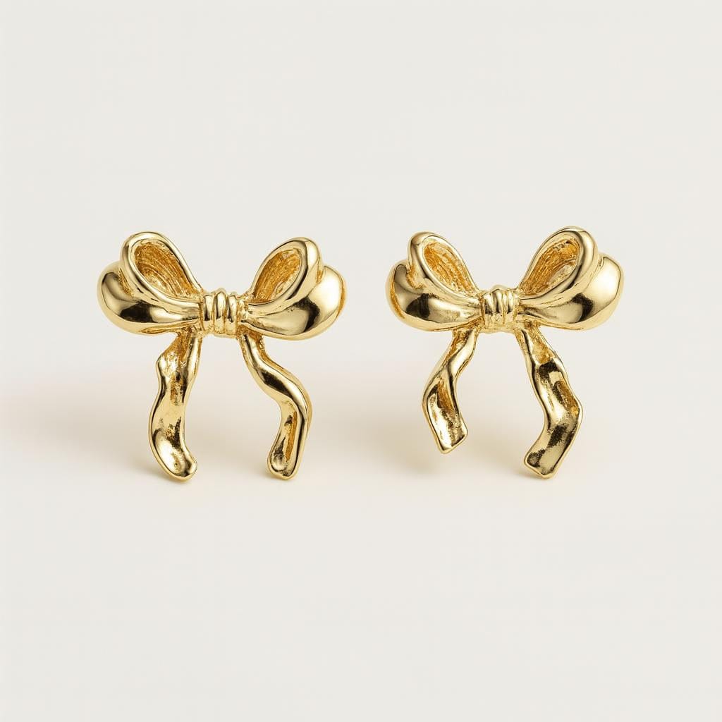  Boucle doreille noeud or