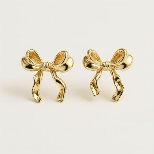  Boucle doreille noeud or