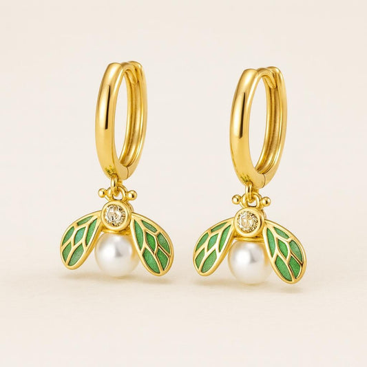  Boucle doreille perle fantaisie