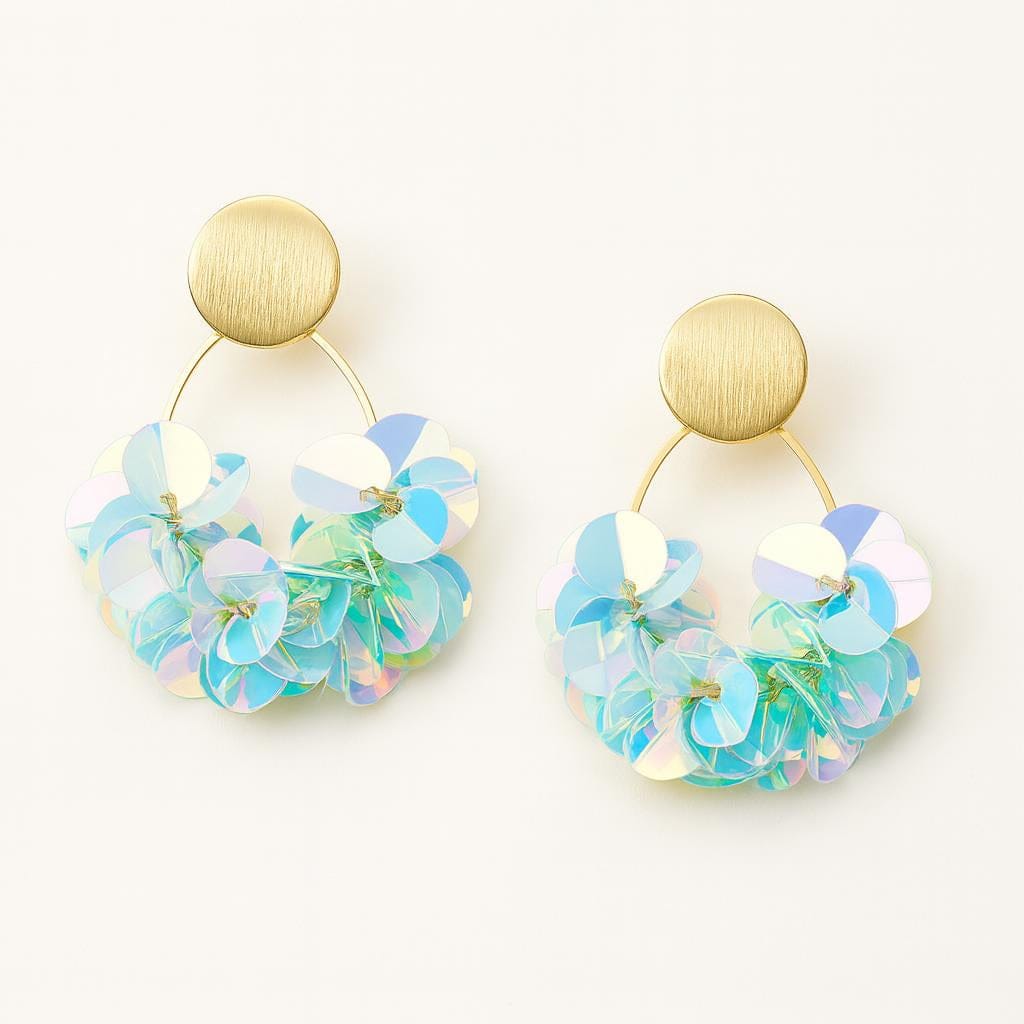  Boucle doreille petale