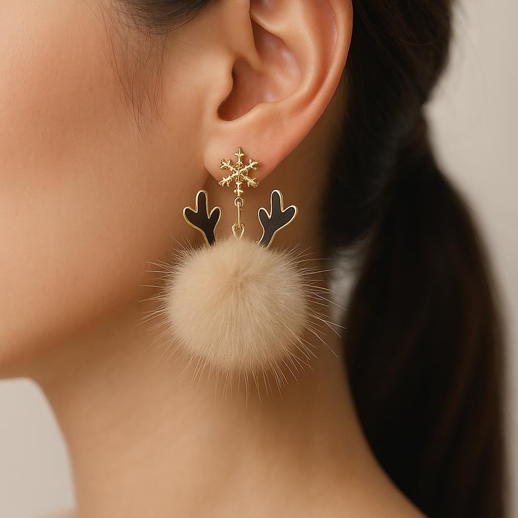  Boucle doreille pour noel