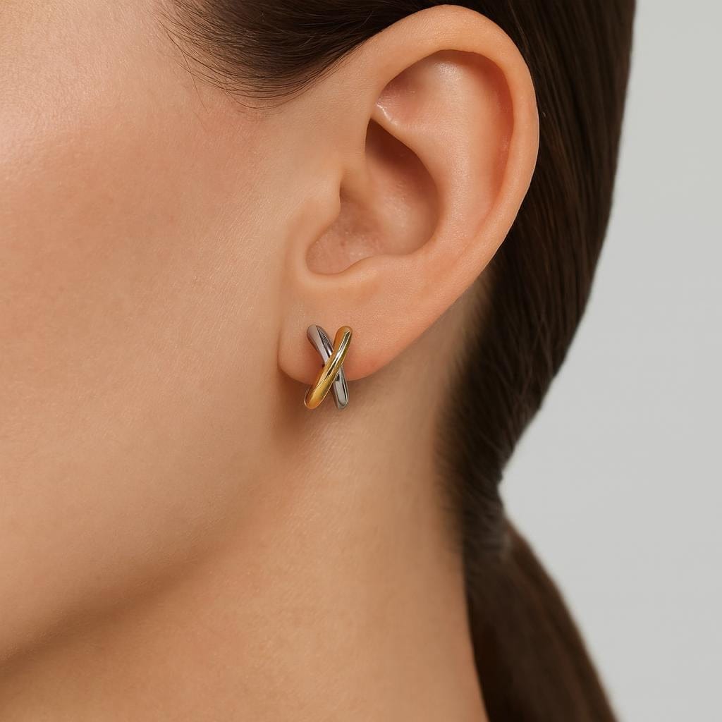  Boucle doreilles double trou