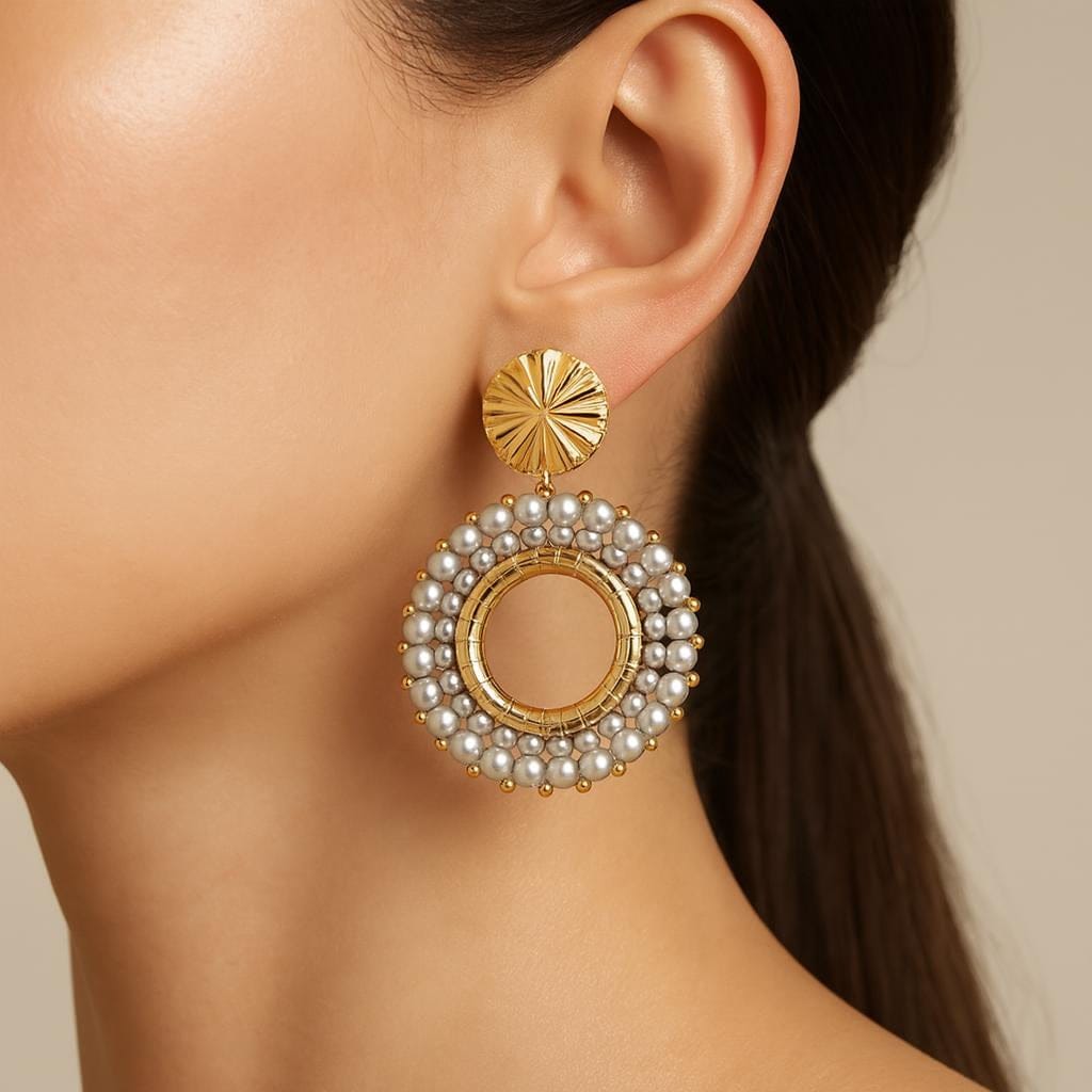  Boucles doreilles perles pendantes fantaisie